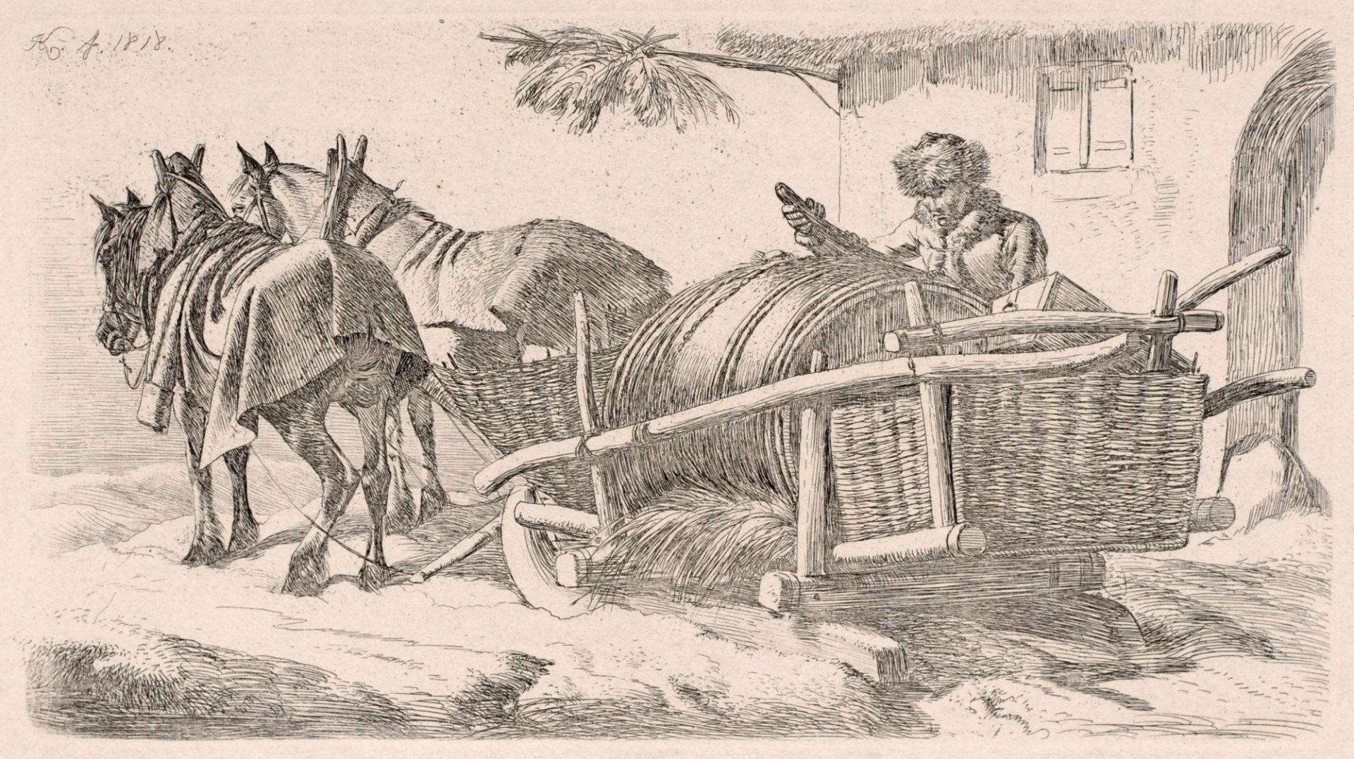 Johann Adam Klein, Sechs Tierdarstellungen. 1818 1845. - Image 4 of 6