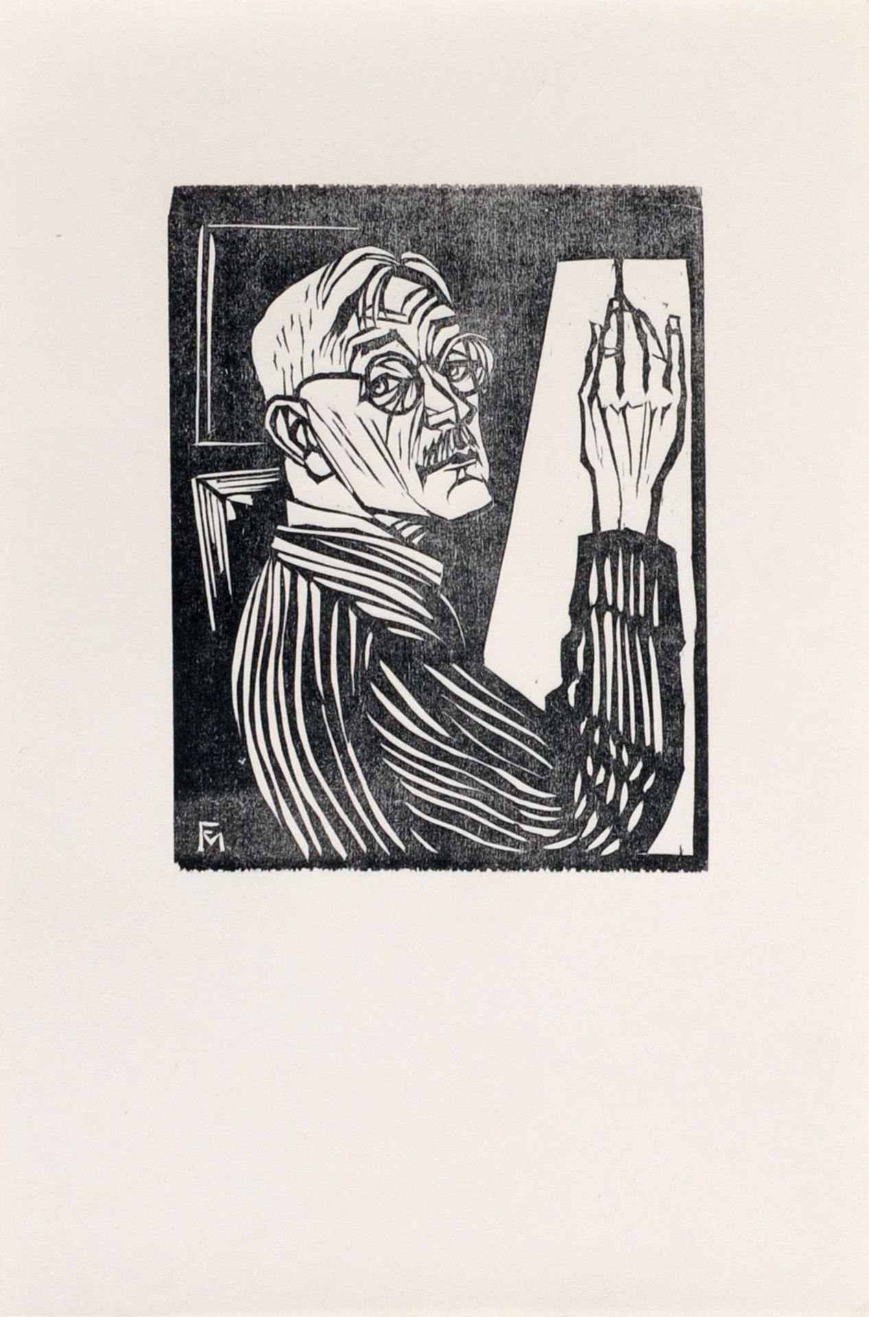 Conrad Felixmüller, Sechs Pro Felificate / "Selbstbildnis mit zeichnender Hand II". 1965 bis 197 - Image 7 of 7