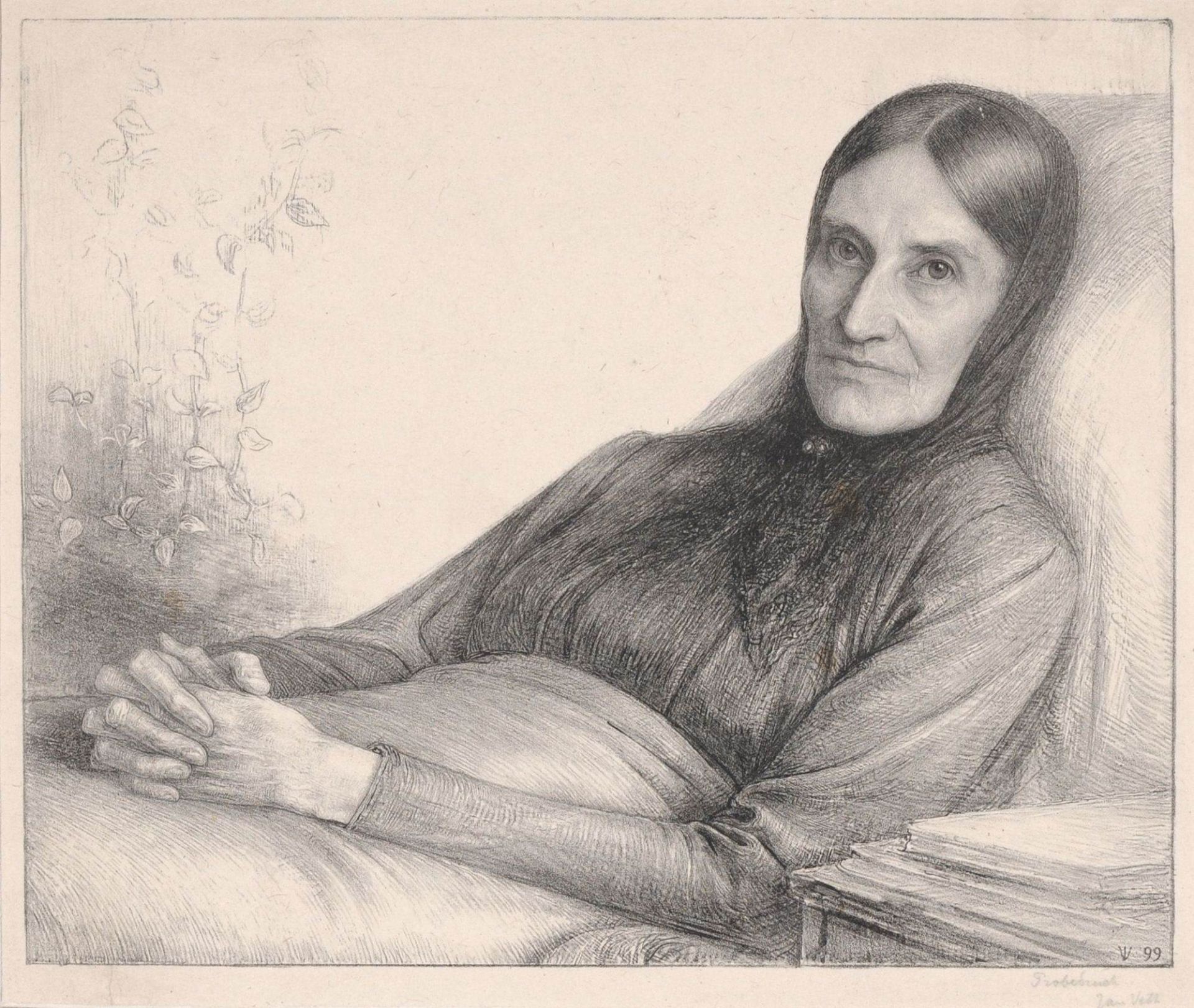 Jan Pieter Veth, Frau auf dem Krankenbett / Alter Mann. 1899/1892.