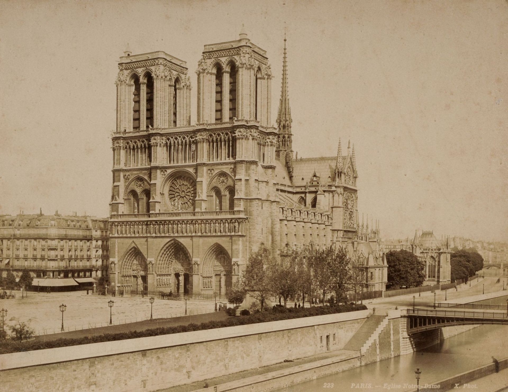 Sechs Ansichten von Paris. 1850er/1920er Jahre.