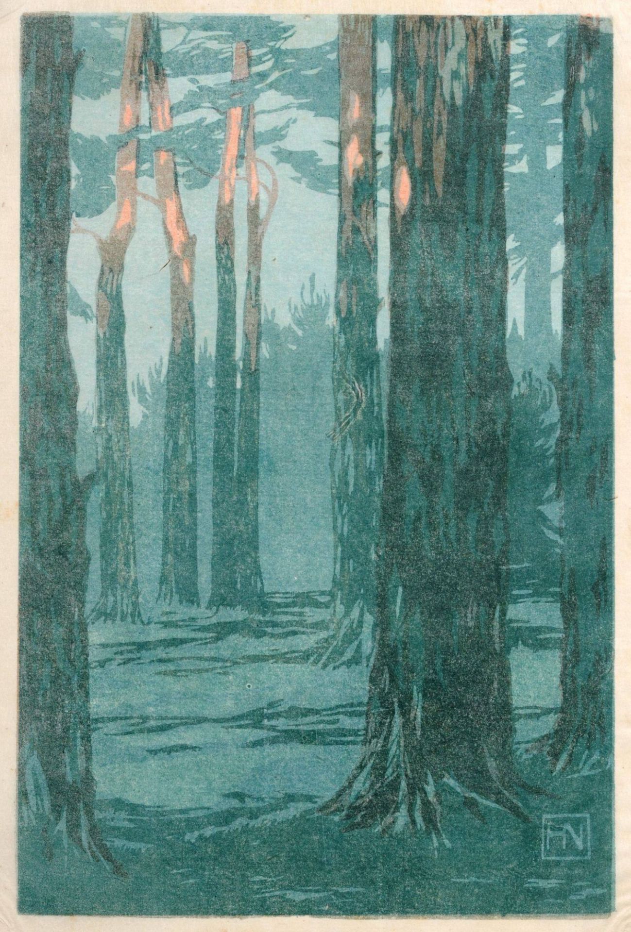 Hans Jr. Neumann "Letzte Sonnenstrahlen". Um 1910.