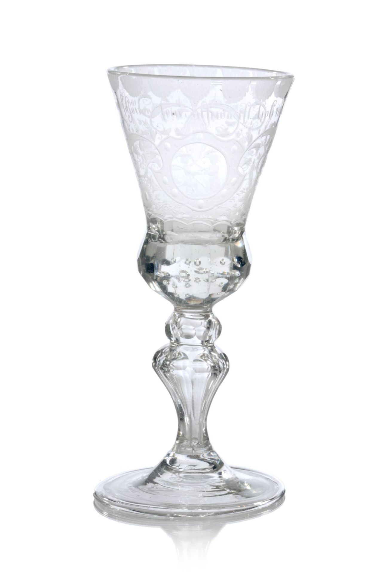 Pokalglas. Wohl Glücksburg. 1. H. 18. Jh.