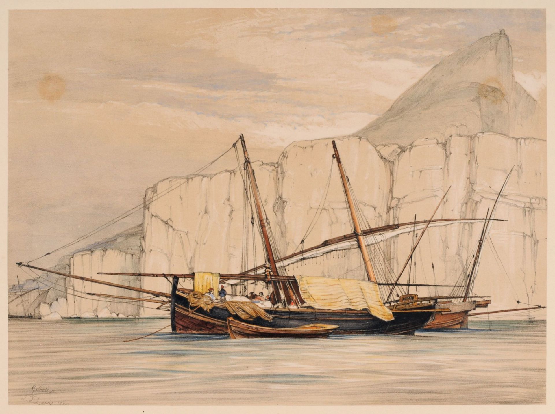 John Frederick Lewis "Gibraltar" / Matador / "Mendicant Monks. Granada". 1835 bis 1836. - Bild 3 aus 3