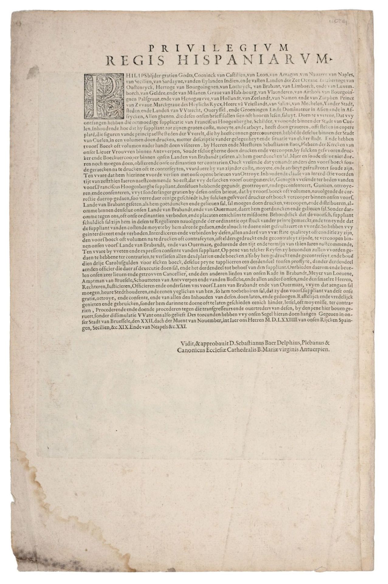 Georg Braun "Regia et Celebris Hispaniae Novae Civitas  Cusco, Regni Peru in Novo Orbe Caput". - Bild 2 aus 2