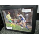 Blackburn Rovers's Graham La Saux signed photo , 11in w x 9in hgt ***Note from Auctioneer*** All