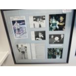 Gary Mabbutt, Tottenham Hotspur display featuring 7 signed photos , including Sir Elton John 34in