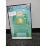 Zaragoza - World Cup 1982 print, 12in w x 19in hgt ***Note from Auctioneer*** All items will come