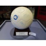 Football signed by members of England 1986 World Cup squad plus Manager, Bobby Robson ***Note from