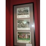 Chicago Sting 3 framed team photos 1978, 1980, 1982, 16-1/2in w x 33in hgt ***Note from