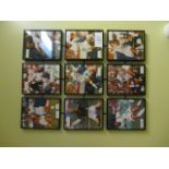 USA Women's National Team Collage of 9 individual signed photo, 26in w x 38in hgt, each photo 8in