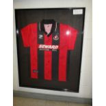 AFC Bournemouth Collectible Sport Memorabilia Jersey , 32in w x 40in hgt (This Lot is part of Bulk