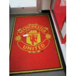 Manchester United rug, 39in x 59 in ***Note from Auctioneer*** All items will come with an