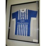 Birmingham City Collectible Sport Memorabilia Jersey , 32in w x 40in hgt (This Lot is part of Bulk