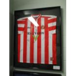 Sunderland AFC Collectible Sport Memorabilia Jersey , 32in w x 40in hgt (This Lot is part of Bulk