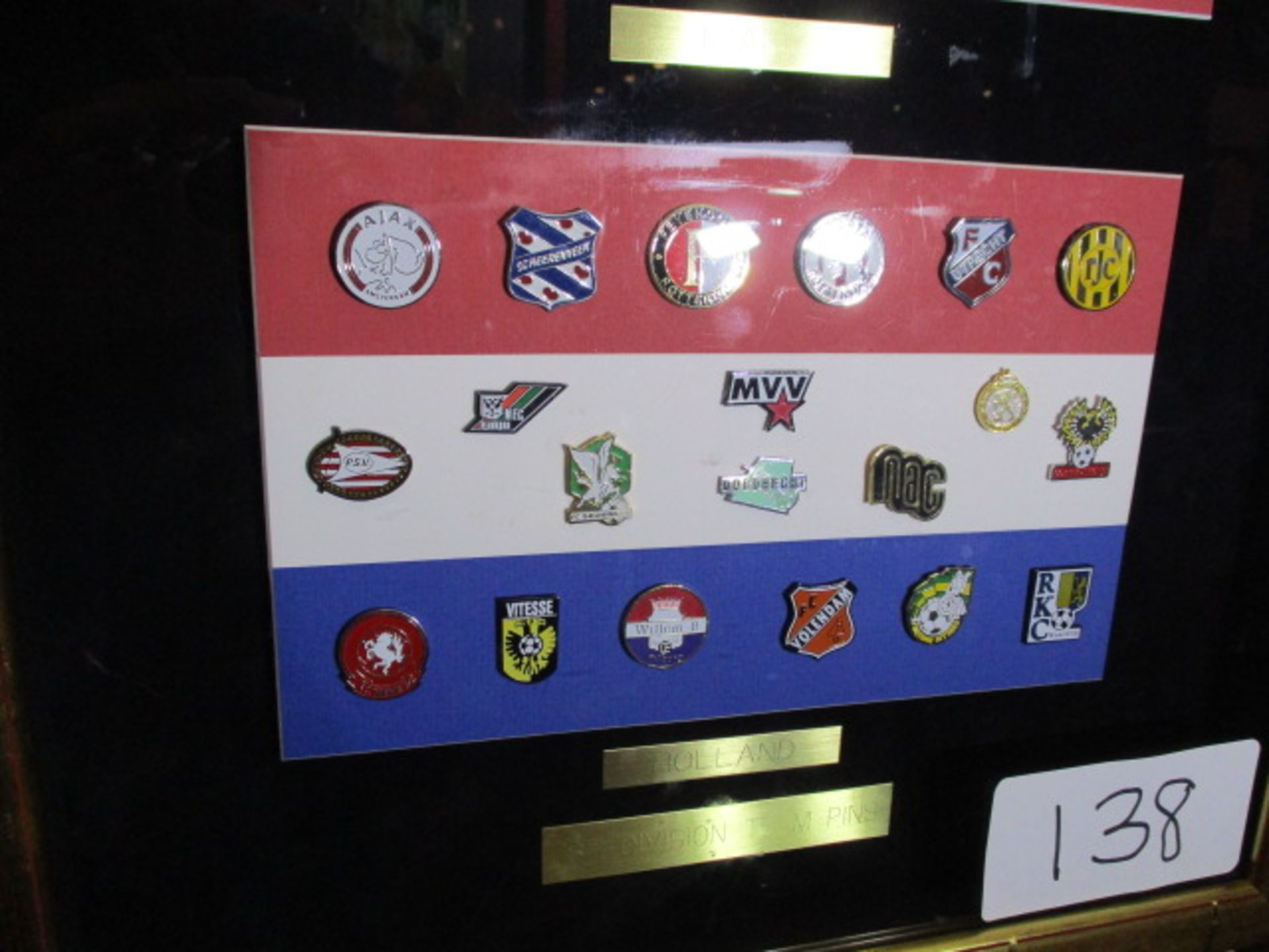 1990s First Division Team pins display, Italy, England, Holland, Germany, Spain, 16in w x 45in - Image 3 of 7