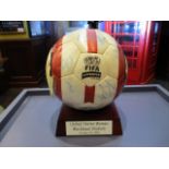 United States Women v Mexico; Blackbaud Stadium October 23, 2005 signed soccer ball ***Note from