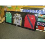 Display featuring USA, Mexico and "el Jimador" Jerseys , 91in w x 36in hgt ***Note from