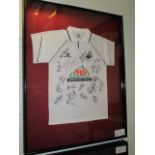 Swansea City AFC Collectible Sport Memorabilia Jersey , 32in w x 40in hgt (This Lot is part of