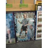 Newcastle United's Alan Shearer print, 24in w x 35in hgt ***Note from Auctioneer*** All items will