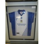 Stockport County Collectible Sport Memorabilia Jersey , 32in w x 40in hgt (This Lot is part of