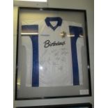 Bury FC Collectible Sport Memorabilia Jersey , 32in w x 40in hgt (This Lot is part of Bulk Bid Lot