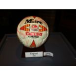 England 1990 football, signed by Graham Taylor, amd members of his England squad, including Gary