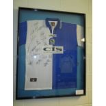 Blackburn Rovers FC Collectible Sport Memorabilia Jersey , 32in w x 40in hgt (This Lot is part of