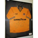 Wolverhampton Wanderers Collectible Sport Memorabilia Jersey , 32in w x 40in hgt ***Note from
