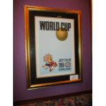 England World Cup 1966 July 11-30, 41in w x 33in hgt ***Note from Auctioneer*** All items will