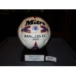 Glasgow Rangers SPL Champions 1996/97 signed Mitre football. 14 players including Gascoigne, McCoist