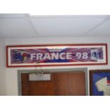 France 1998 World Cup scarf, 58in w x 12in hgt ***Note from Auctioneer*** All items will come with