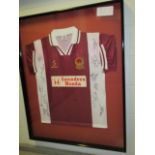 Chester City FC Collectible Sport Memorabilia Jersey , 32in w x 40in hgt (This Lot is part of Bulk