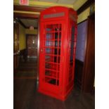 Authentic England phone booth (condition is very good) ***Note from Auctioneer*** All items will