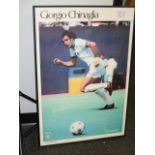 Giorgio Chinaglia signed photo print, 23in w x 34in hgt ***Note from Auctioneer*** All items will