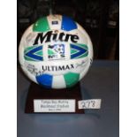 Tampa Bay Mutiny Blackbaud Stadium May 1, 2000 signed Mitre Ultimax MLS soccer ball ***Note from