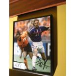 Christophe Dugarry, France Signed Photo , 7-1/2in w x 9in hgt ***Note from Auctioneer*** All items