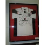 Darlington FC Collectible Sport Memorabilia Jersey , 32in w x 40in hgt (This Lot is part of Bulk Bid