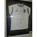 England Collectible Sport Memorabilia Jersey , 32in w x 40in hgt (This Lot is part of Bulk Bid Lot