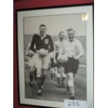 England captain, Billy Wright signed photo, 10in w x 12in hgt ***Note from Auctioneer*** All items