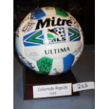 Colorado Rapids 1999 Mitre Ultima signed soccer ball with 18 signatures ***Note from Auctioneer***