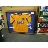 Derby County signed replica away jersey 1998/99 team, 42in w x 34in hgt ***Note from Auctioneer***