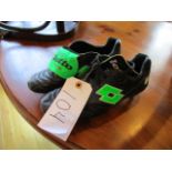 Signed pair of Cafu's Lotto Stadio football boots, signed by the Brazilian World Cup winning captain