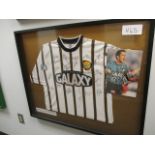 Los Angeles Galaxy signed jersey 1999 team - 21 signatures, 41in w x 33in hgt ***Note from