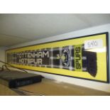 Tottenham Hotspur scarf, 10in w x 60in hgt ***Note from Auctioneer*** All items will come with an