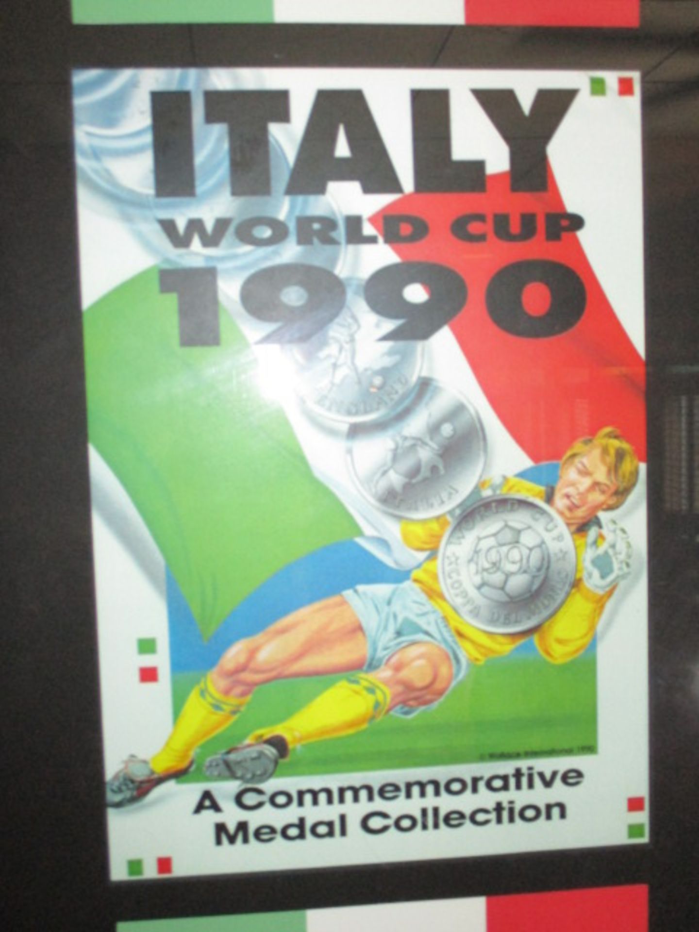 Italy World Cup 1990 commemorative medal collection, 24in w x 19in hgt ***Note from Auctioneer*** - Image 3 of 3