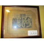 Original Stone Football Team 1894-1895 mounted photo of players, trainer and sec. ***Note from
