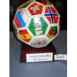 United States Men 1994 World Cup signed soccer ball - 18 signatures ***Note from Auctioneer*** All