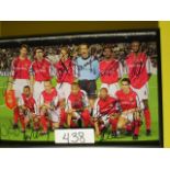 Arsenal Signed Team Photo circa late 90's , 11-1/2in w x 7in hgt ***Note from Auctioneer*** All