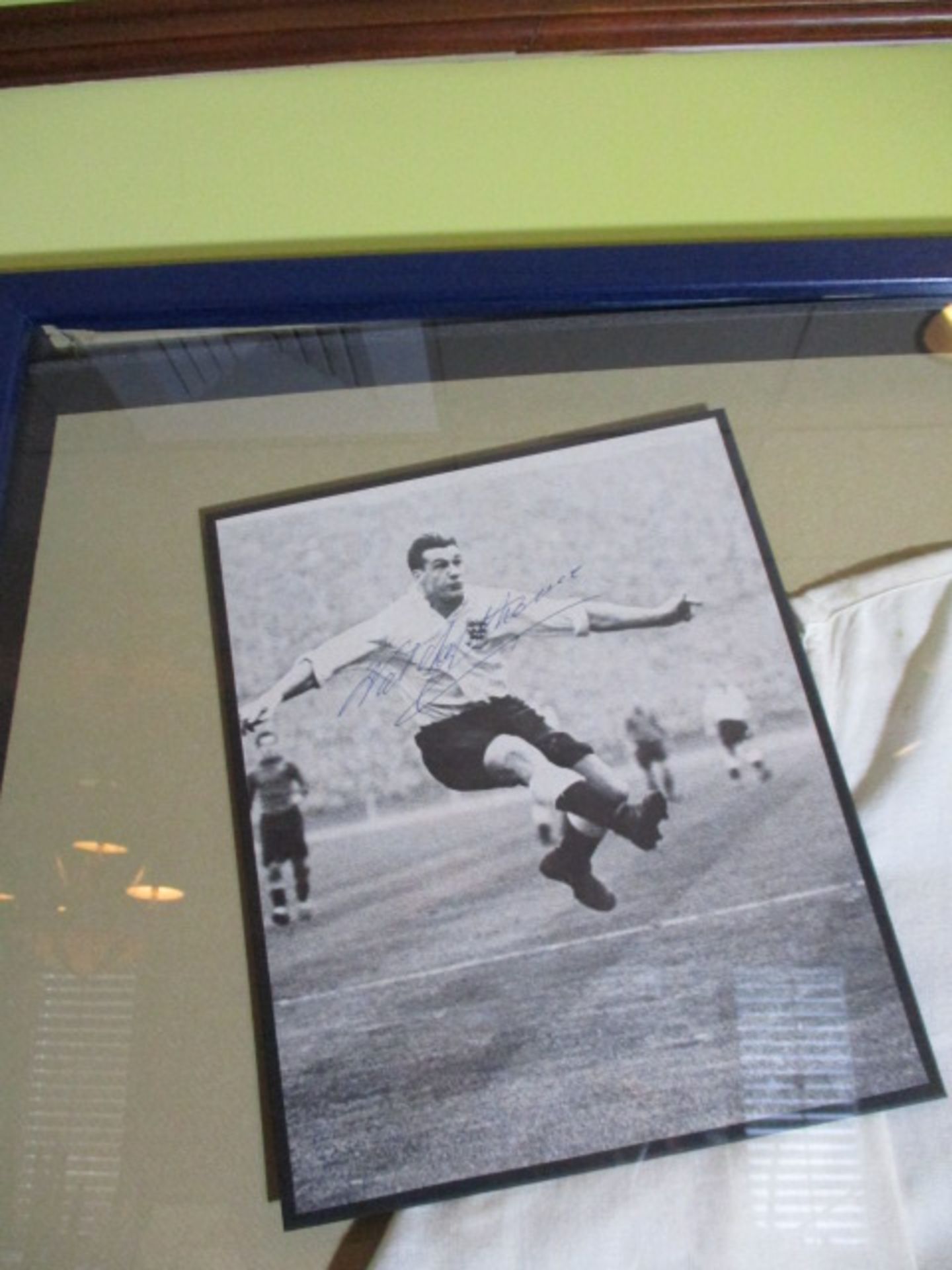 England No. 9 shirt worn by Nat Lofthouse versus Wales in a 1954 World Cup Qualifying match in - Image 5 of 7