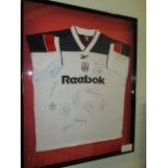 Bolton Wanderers Collectible Sport Memorabilia Jersey , 32in w x 40in hgt (This Lot is part of